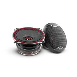 DS18 Audio - EXL 4" 2-way Coaxial Speaker with Built-in Driver and Grille (Pair), 60W RMS 3-Ohm