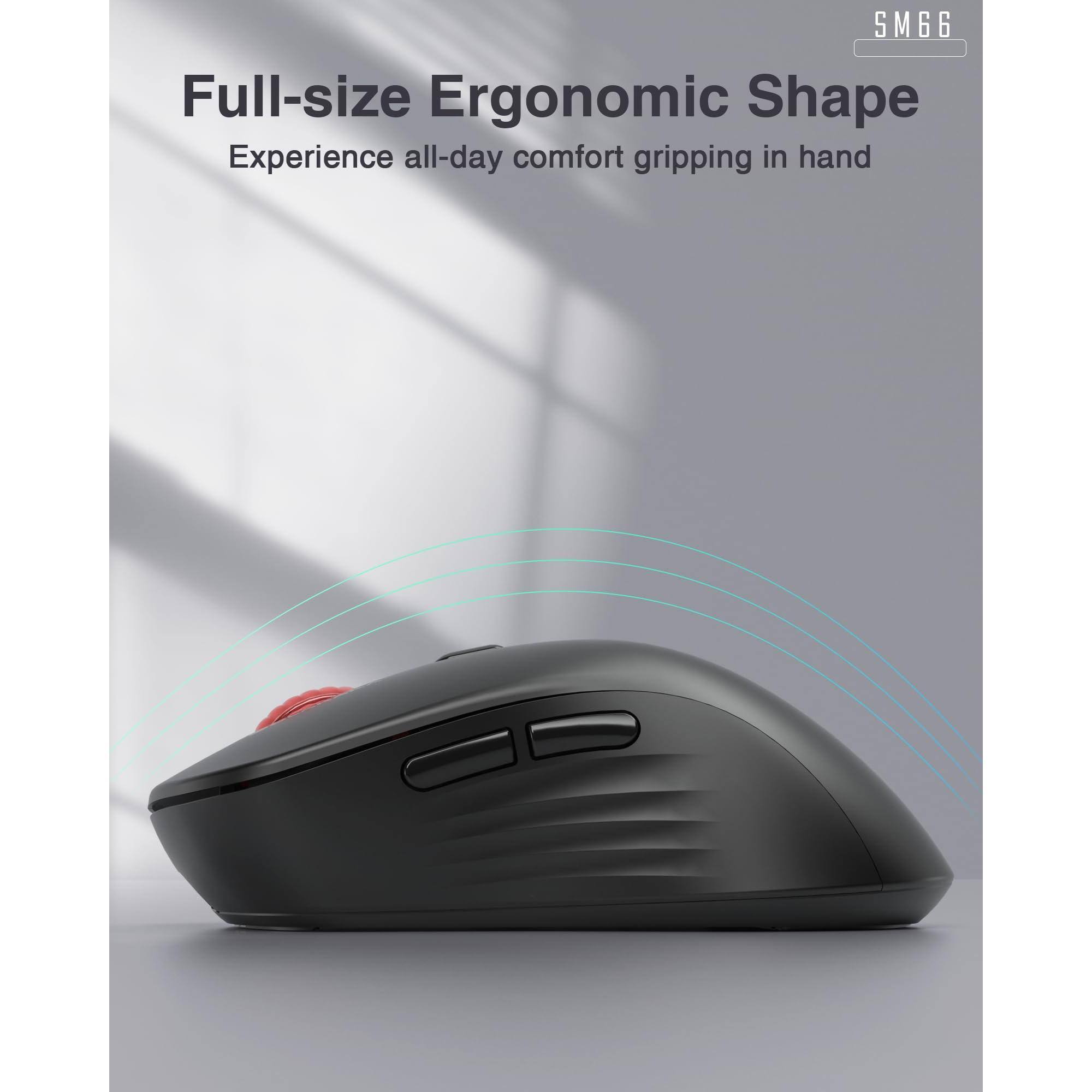 SM66  
Full-size Ergonomic Shape  
Experience all-day comfort gripping in hand