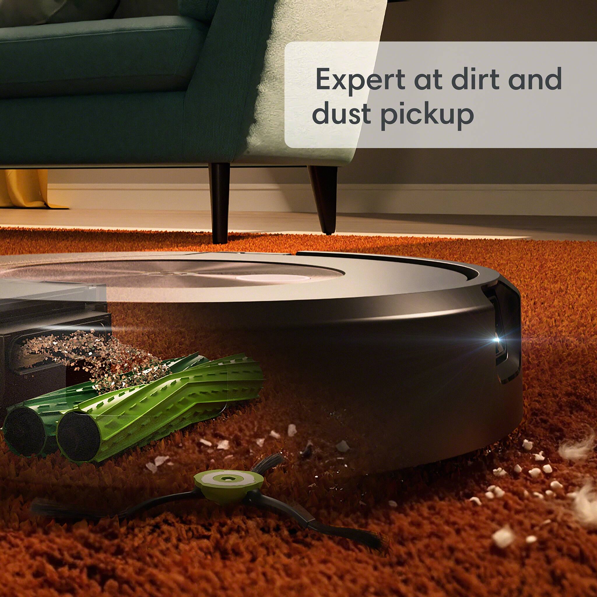Expert at dirt and dust pickup