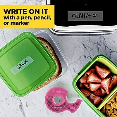 WRITE ON IT with a pen, pencil, or marker

OLIVIA

JACK

Magic Scotch 3M