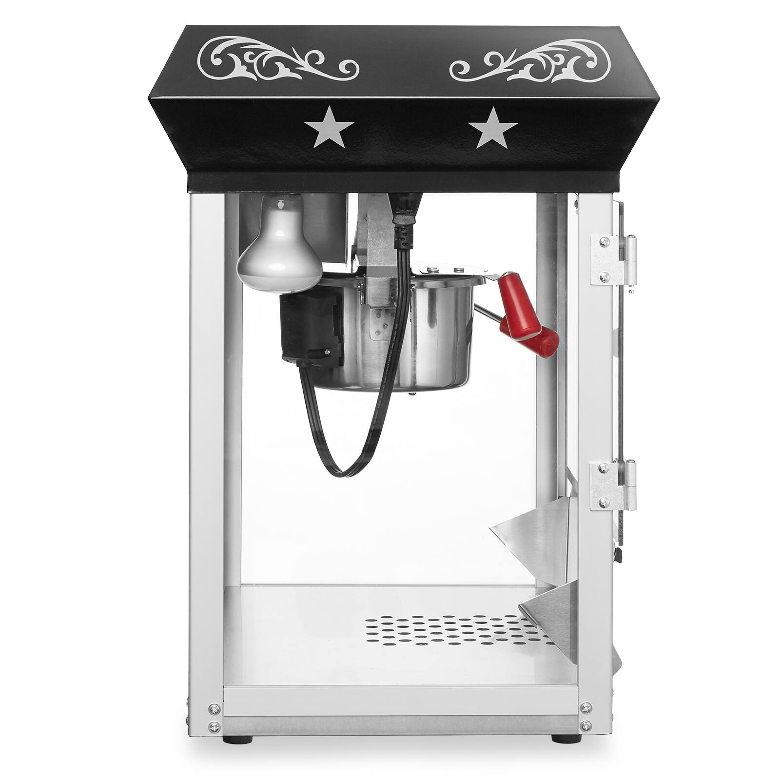 Alt View 3. Olde Midway - Bar Style Popcorn Machine Maker Popper with 6-oz Kettle - Black.