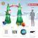 Merry Christmas Specifications: 5-6ft 10ft 5 x Ground Stakes 8ft 888 3 X Ropes 3.6ft 1 X Air Blower 1 x UL Approved Power Adapter