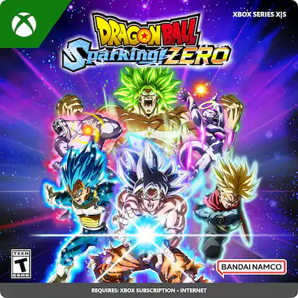 Xbox Series XIS Dragon Ball Sparking Zero. Requires Xbox subscription and internet. - T (Teen 13+)