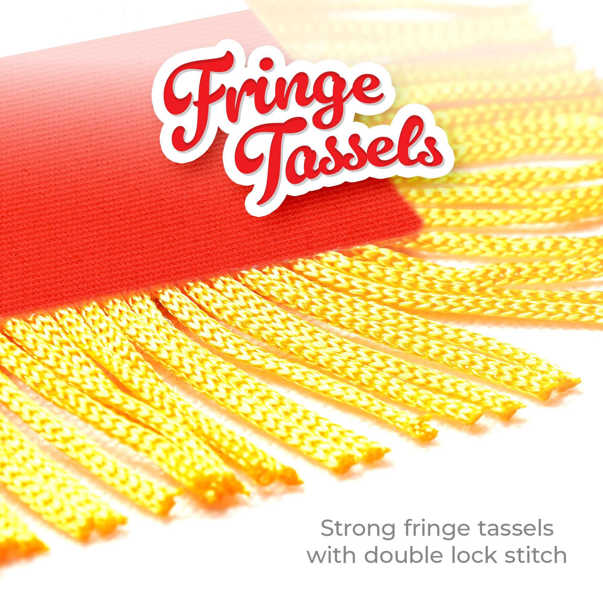 Fringe Tassels

Strong fringe tassels with double lock stitch