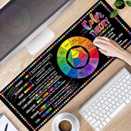Designfullprint Color Theory Mouse Pad – Color Wheel Desk Mat for ...