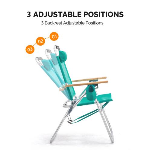 3 Adjustable Positions  
3 Backrest Adjustable Positions  
03  
02  
01