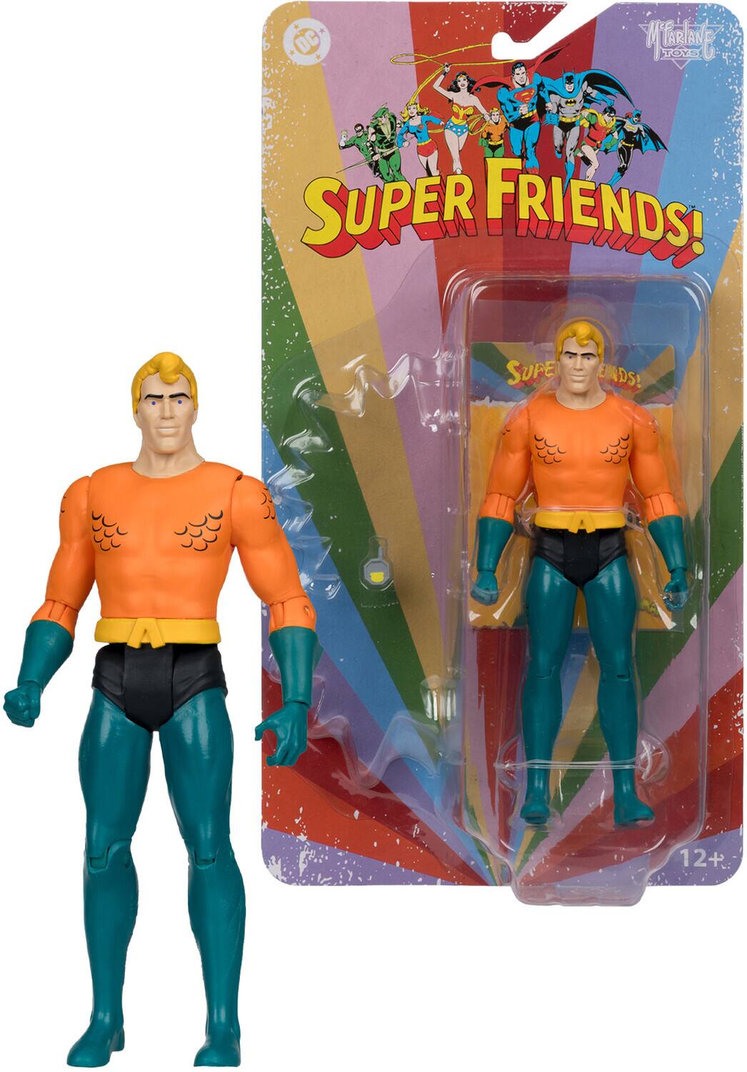 McFarlane Toys - Super Friends - DC Retro - Aquaman 6" Action Figure - COLLECTIBLES