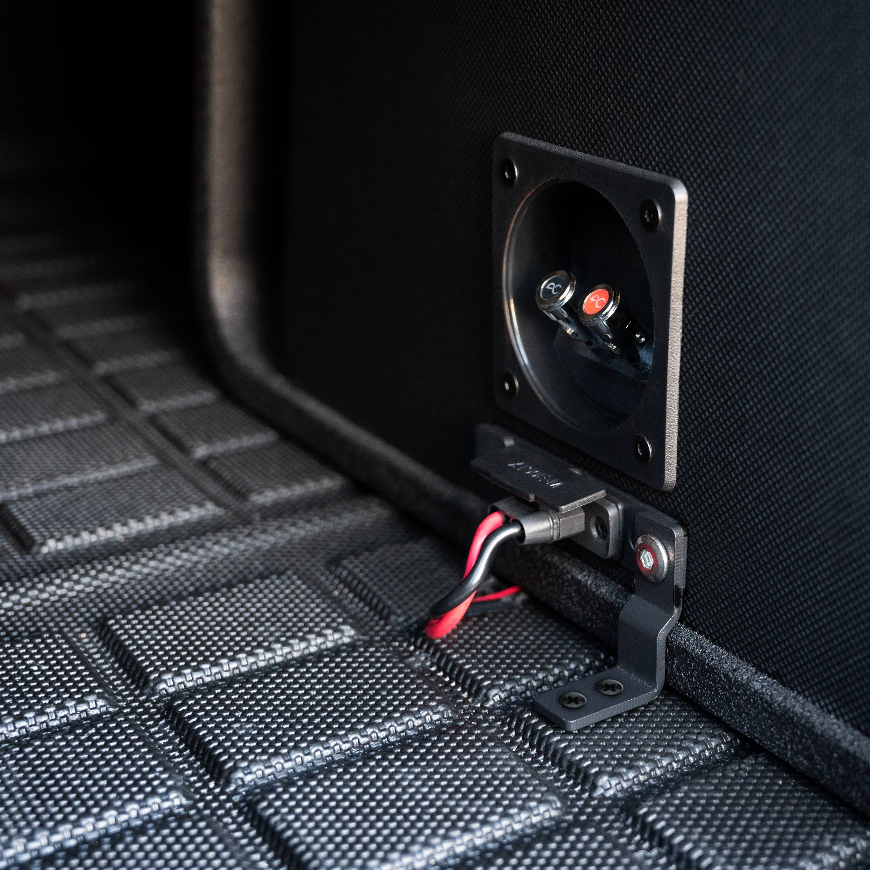 Alt View 27. AudioControl - Spike Series 8” Single-Voice-Coil 2-Ohm Loaded Vented Subwoofer Enclosure - Black.