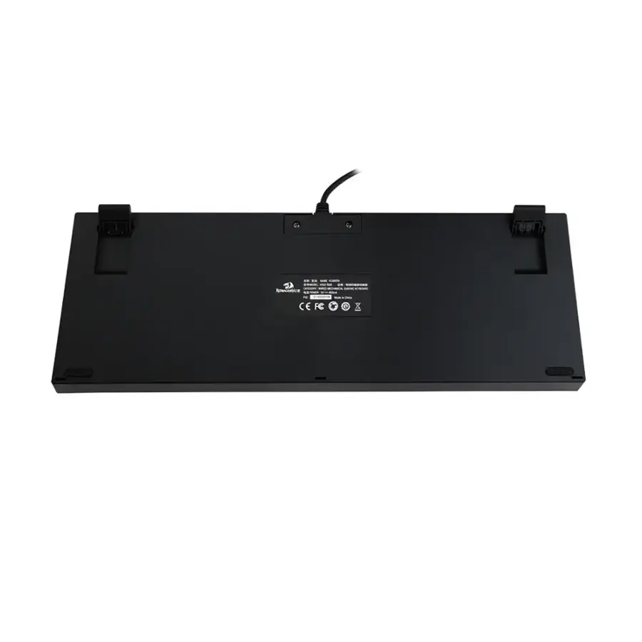 Alt View 15. REDRAGON - Kumara K552 RGB Wired TKL Gaming Mechanical Blue Switch Keyboard with RGB Backlighting - Black.