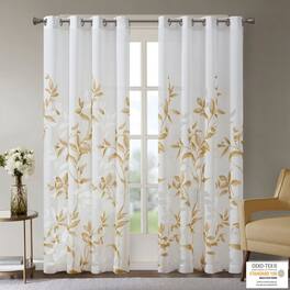 BreeBe - Burnout Printed Curtain Panel - Multicolor
