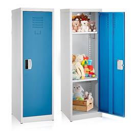 AdirOffice - Storage Locker 629-Series 48" H 1-Tier Steel Locker with Digital Lock - Blue