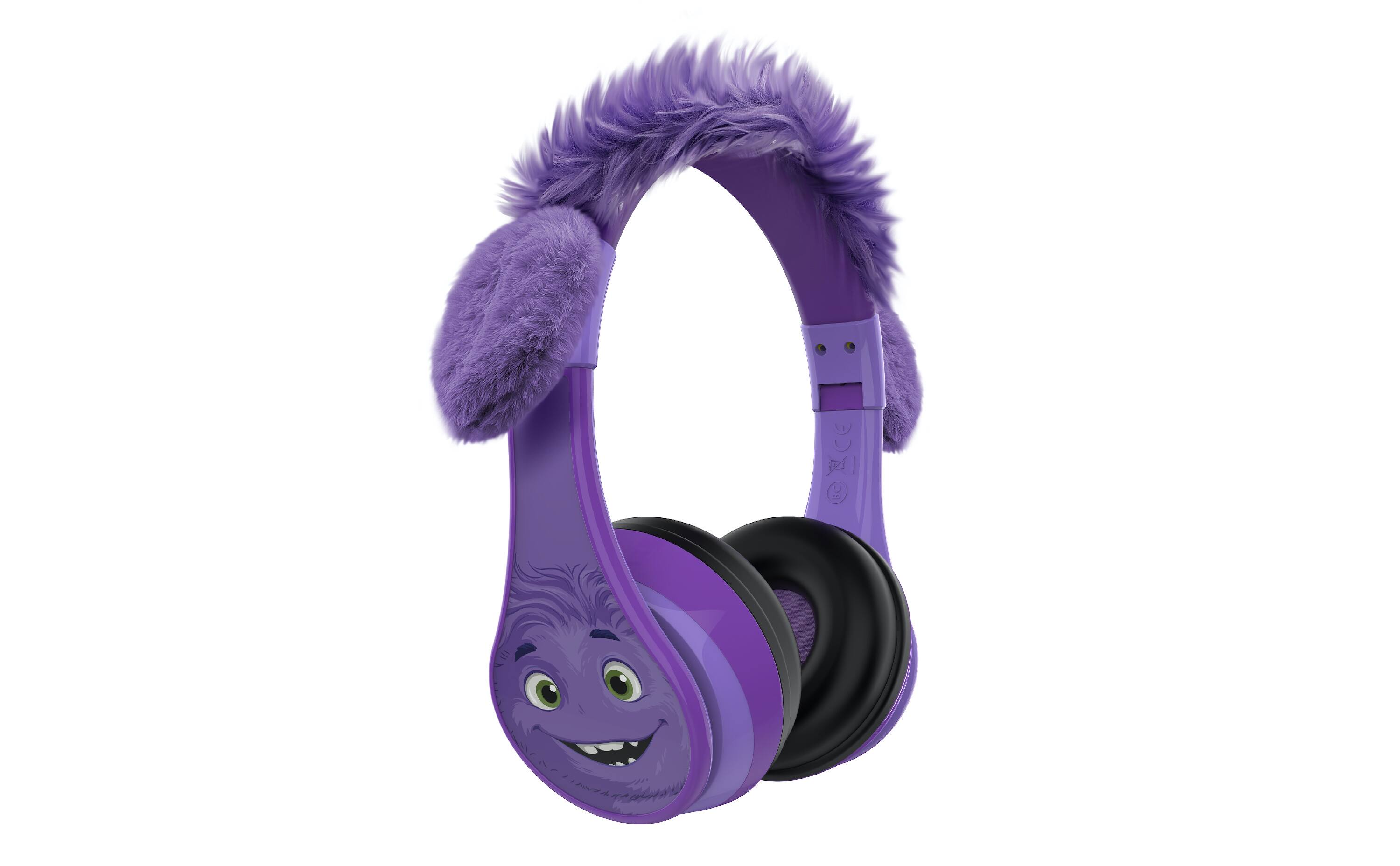 Angle. eKids - eKids IF Bluetooth Headphones for Kids, Wireless Headphones for School, Home, or Travel - Purple.