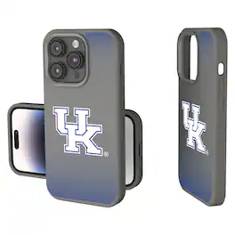 Keyscaper - NCAA - Kentucky Wildcats Linen Logo iPhone Soft Touch Case - 15 - Gray