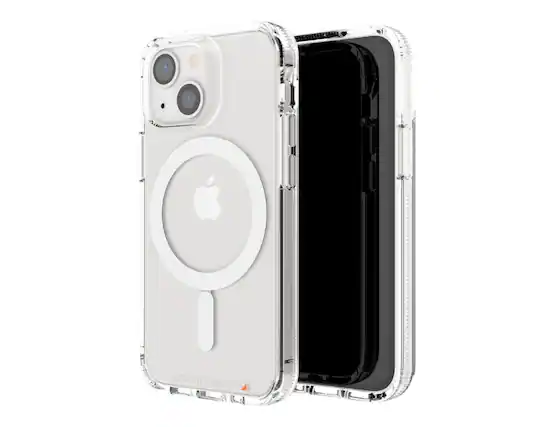 Front. ZAGG - Zagg Gear 4 Crystal Palace Snap Clear Case for iPhone 13 mini 5.4" - clear.