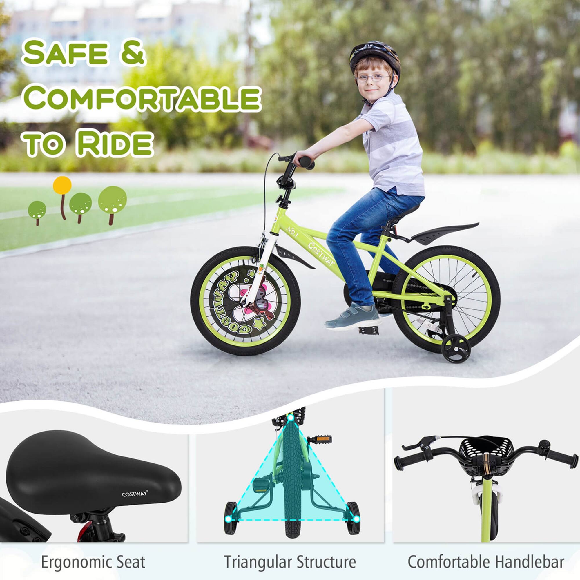 SAFE & COMFORTABLE TO RIDE

COSTWAY

Ergonomic Seat

Triangular Structure

Comfortable Handlebar