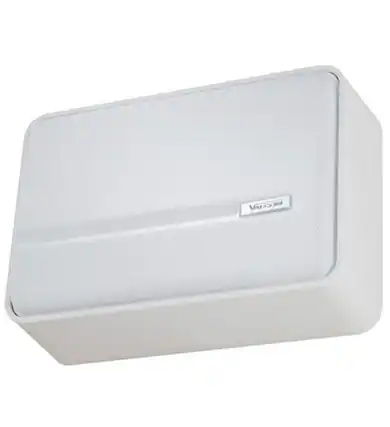 Front. Valcom - SlimLine Wall Speaker, One Way - White.