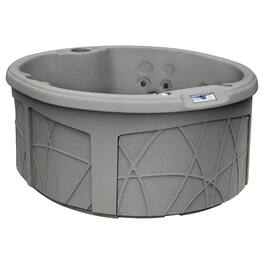 Lifesmart - Key Largo Hot Tub Spa with 110 Volt Plug and Play and LED Light, Taupe - Taupe - Circular