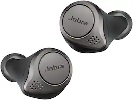 Jabra - Elite 75t Active Noise Cancellation Voice Assistant Enabled True Wireless Earbuds with Charging Case