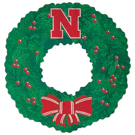 Fan Creations - Nebraska Huskers 16'' Team Wreath Sign - Green
