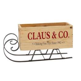 BreeBe - Clause & Co. Wood Sleigh - Multicolor