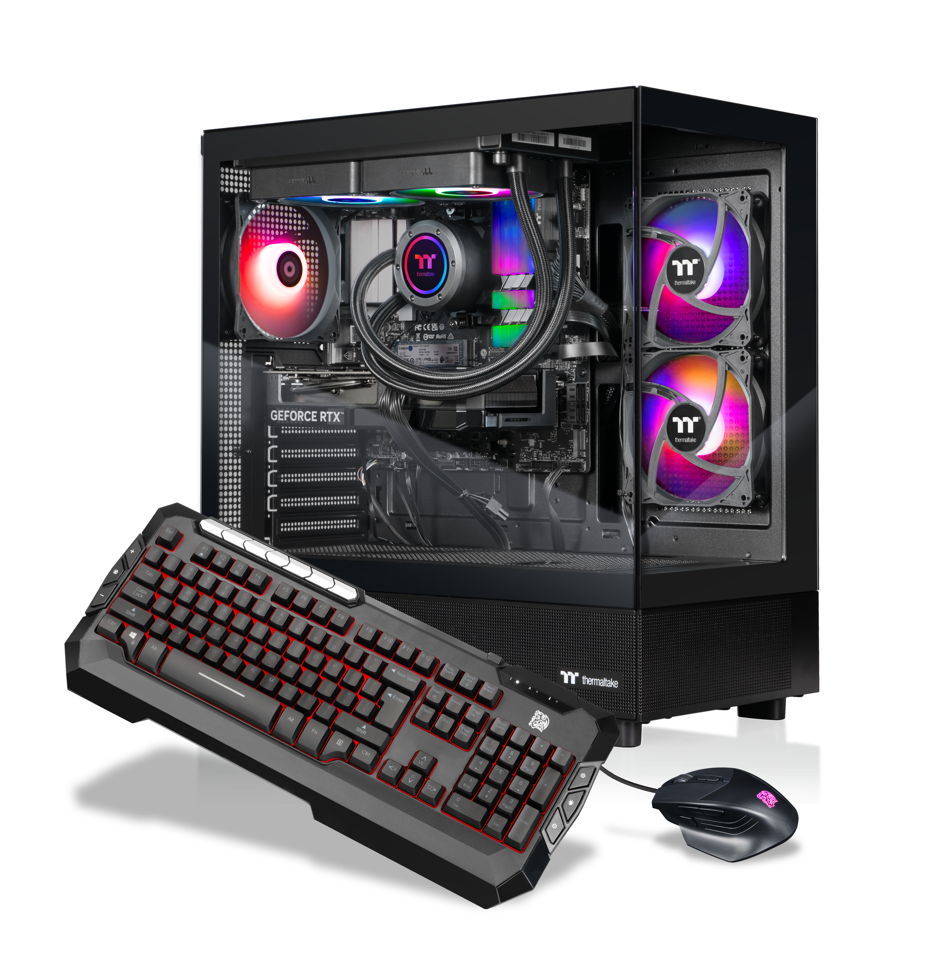 165Hzモニターセット i7-5820K RX6600XT ゲーミングPC Thermaltake LCGS View 5860T 270 Gaming Desktop AMD Ryzen 7