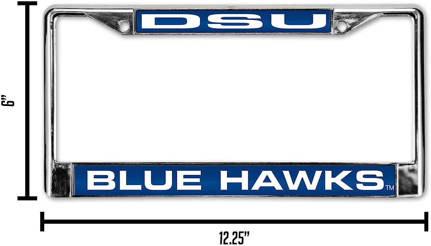 DSU  
BLUE HAWKS™  
12.25" x 6"
