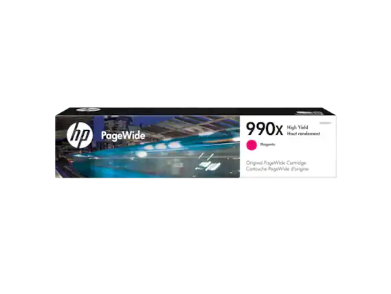 HP PageWide
990x High Yield Magenta
Original PageWide Cartridge
Cartouche PageWide d'origine