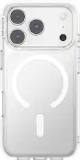 Front. PopSockets - MagSafe PopCase for Apple iPhone 17 Pro Case with Customizable Graphic Case Insert (digital code) - Clear.
