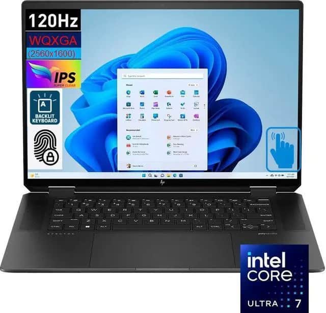 【限定1台】HP Spectreアッシュブラック☘️7世代i7☘️NVMe512 HP Spectre x360 2 in 1 15.6