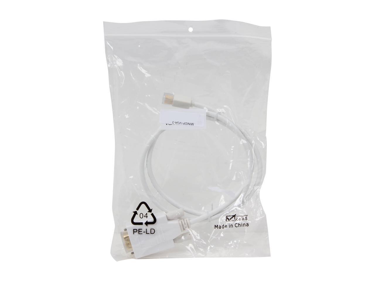 MINIDP-VGA-3  
04 PE-LD  
Cenror RoHiS  
Made in China