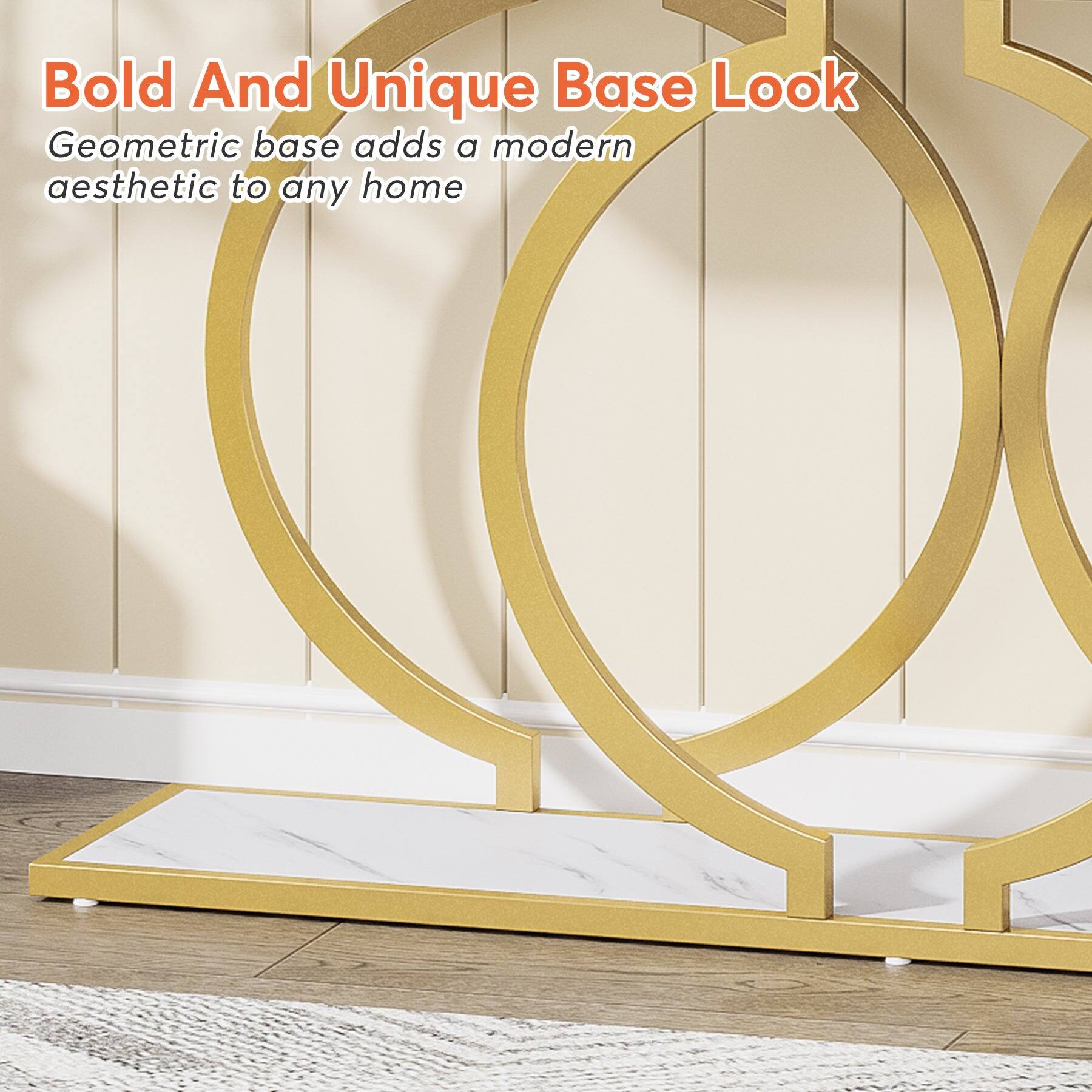 Bold And Unique Base Look  
Geometric base adds a modern aesthetic to any home