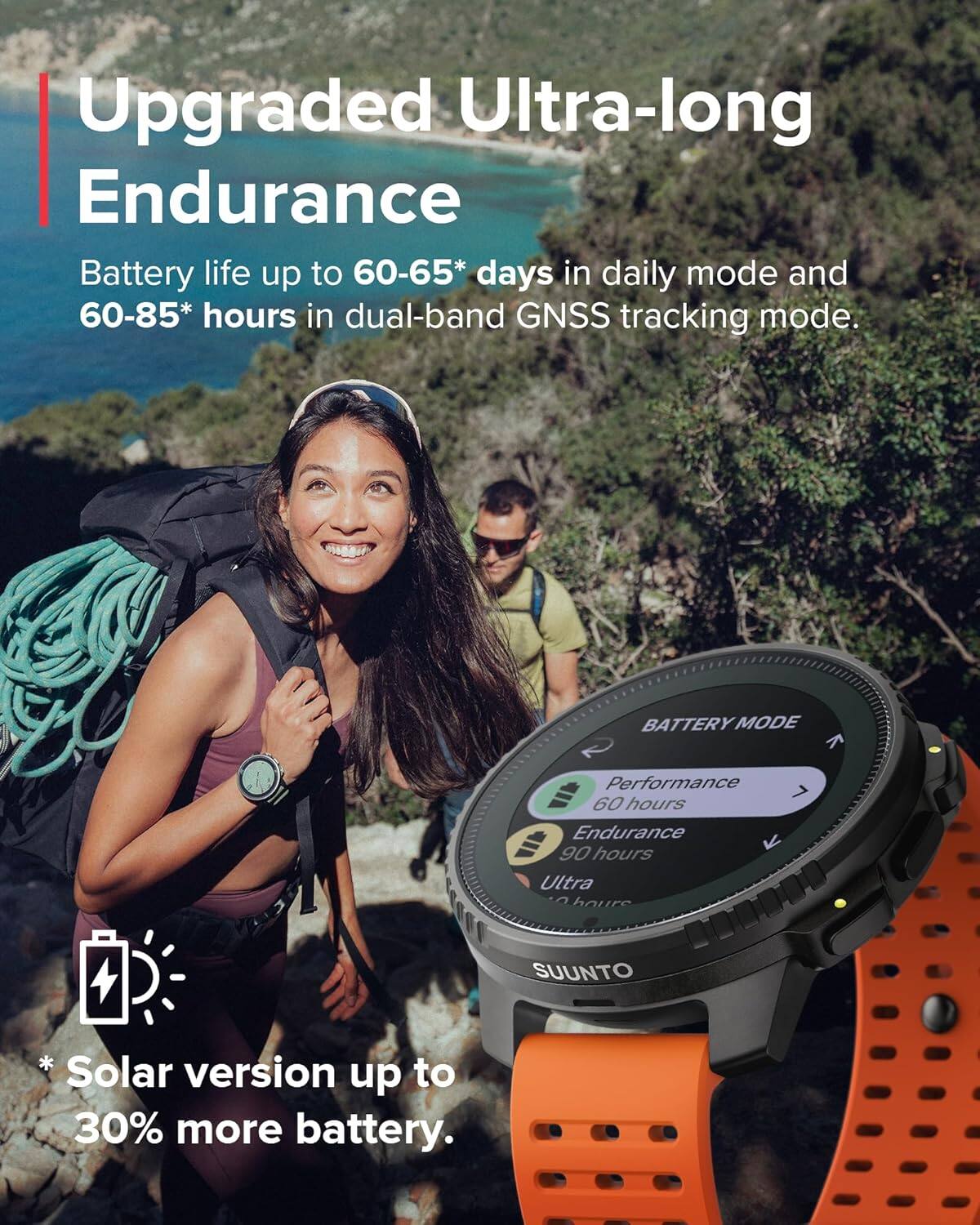 Upgraded Ultra-long Endurance

Battery life up to 60-65* days in daily mode and 60-85* hours in dual-band GNSS tracking mode.

BATTERY MODE
Performance 60 hours
Endurance 90 hours
Ultra

* Solar version up to 30% more battery.