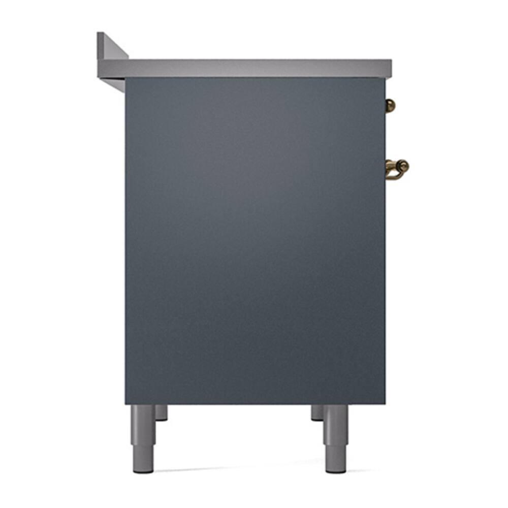 Alt View 3. ILVE - ILVE Nostalgie II 40 inch Induction Range with 6 Induction Elements (Blue Grey) - Blue Grey.