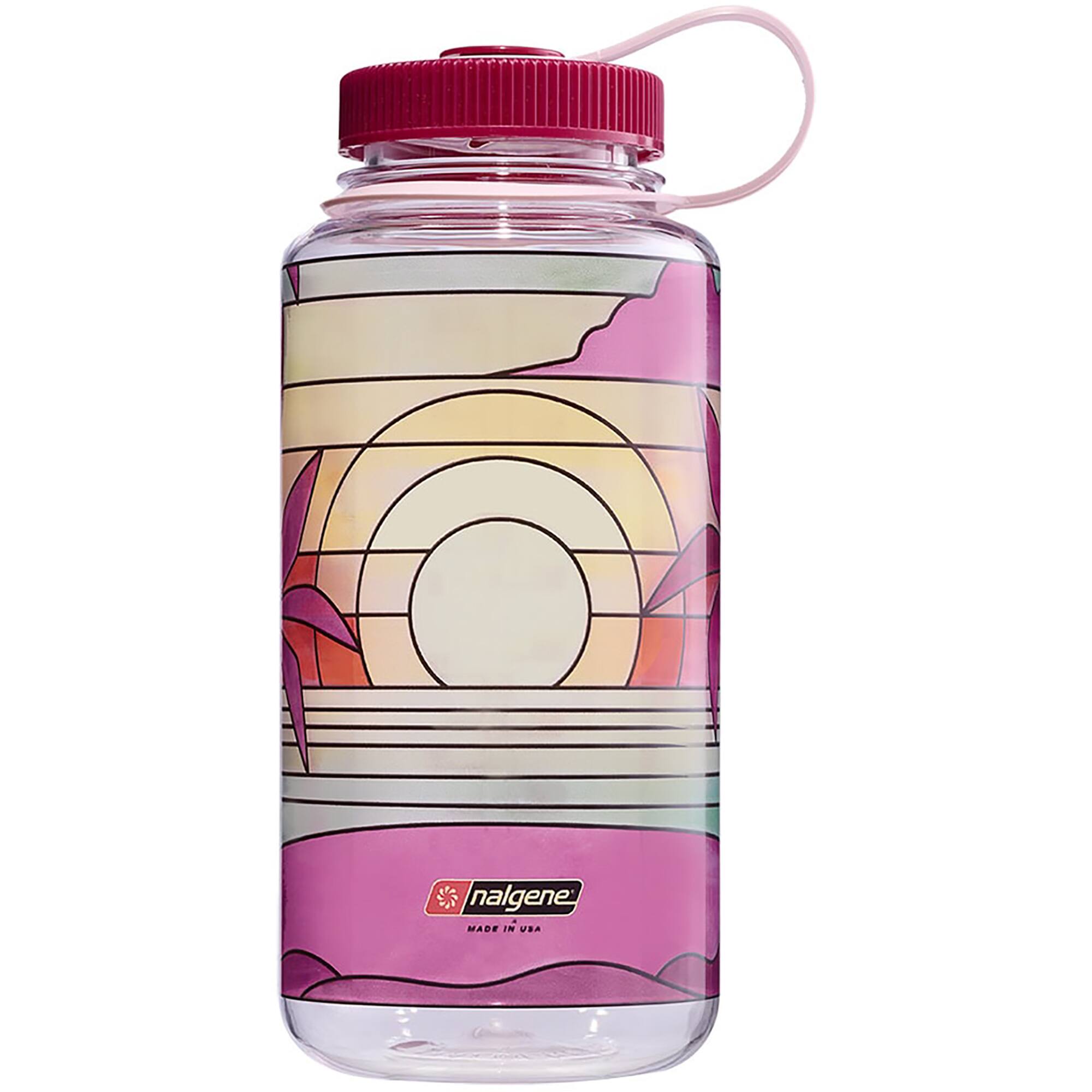 Clear Stained Glass Sunset