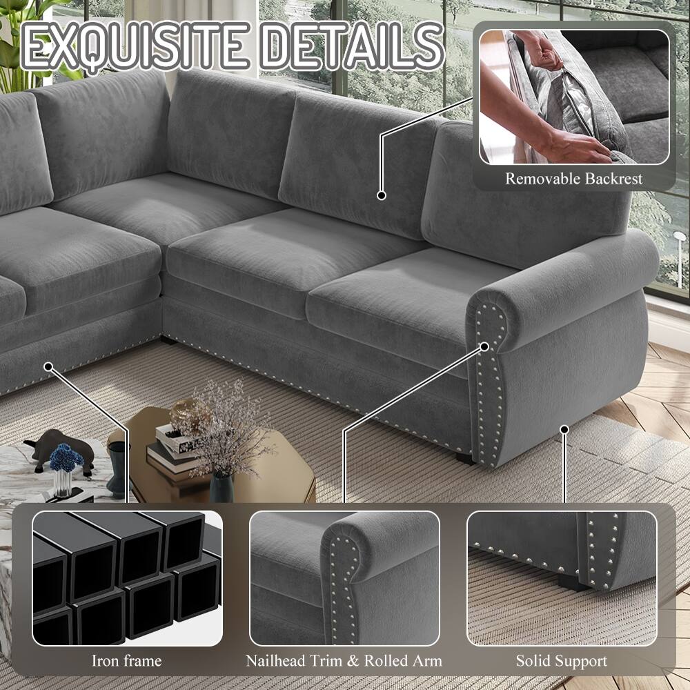 EXQUISITE DETAILS

- Removable Backrest
- CA Iron frame
- Nailhead Trim & Rolled Arm
- Solid Support
