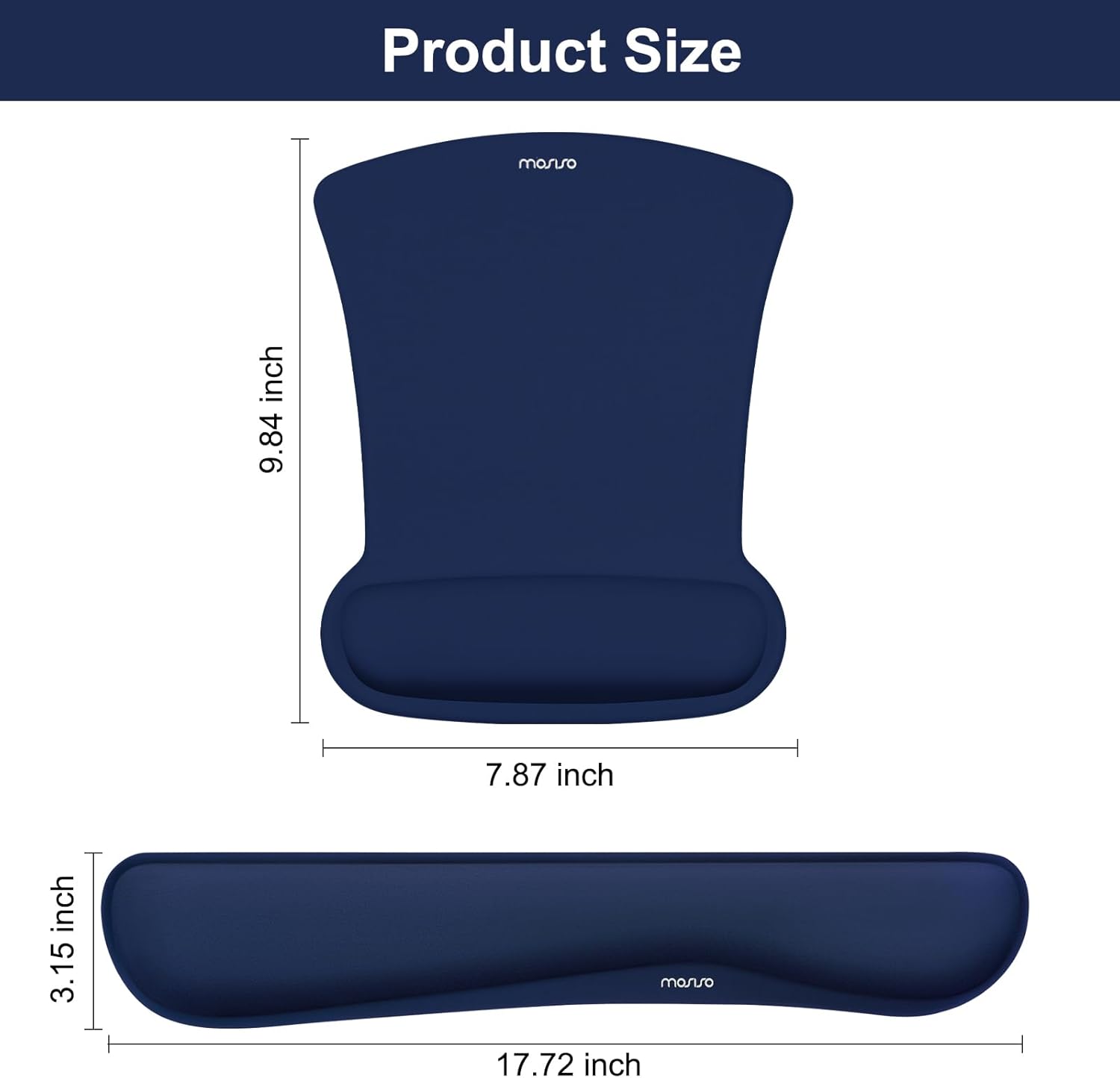 Product Size: 9.84 inch x 7.87 inch x 3.15 inch, 17.72 inch