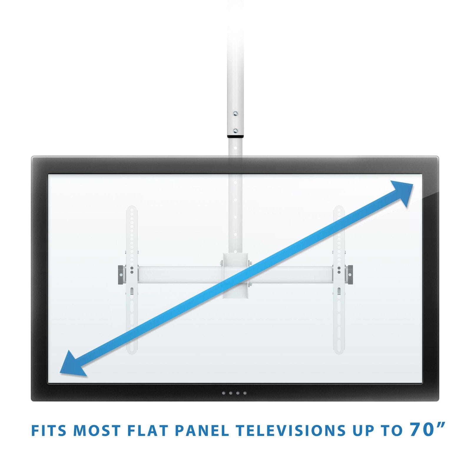 FITS MOST FLAT PANEL TELEVISIONS UP TO 70"