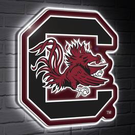 Evergreen Enterprises - South Carolina Gamecocks LED Team Logo Shaped Lighted Wall Sign - Multicolor