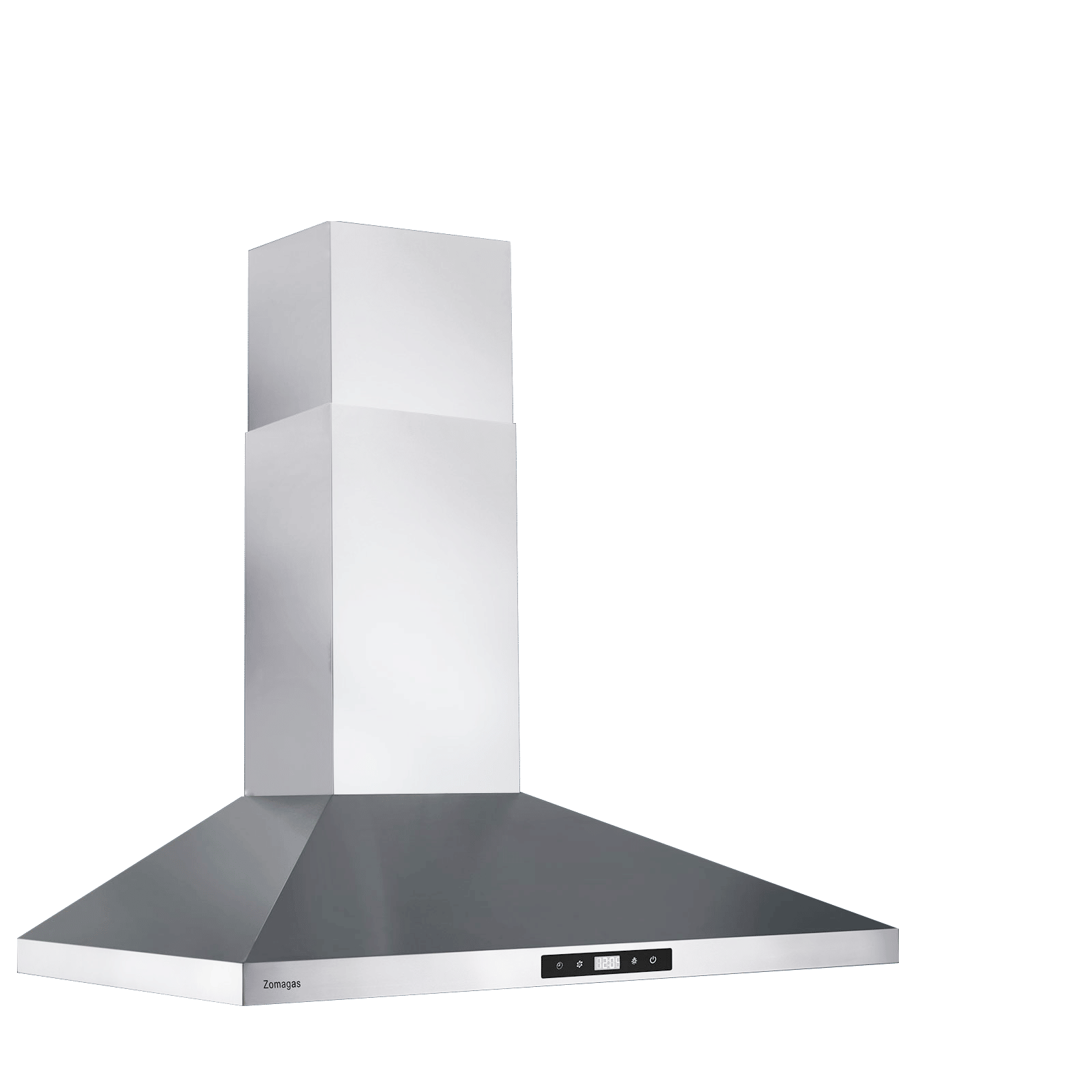 Back. Lycvki - 30 Inch Wall Mount Range Hood 450 CFM Touch Panel Vented - Stainless Steel.