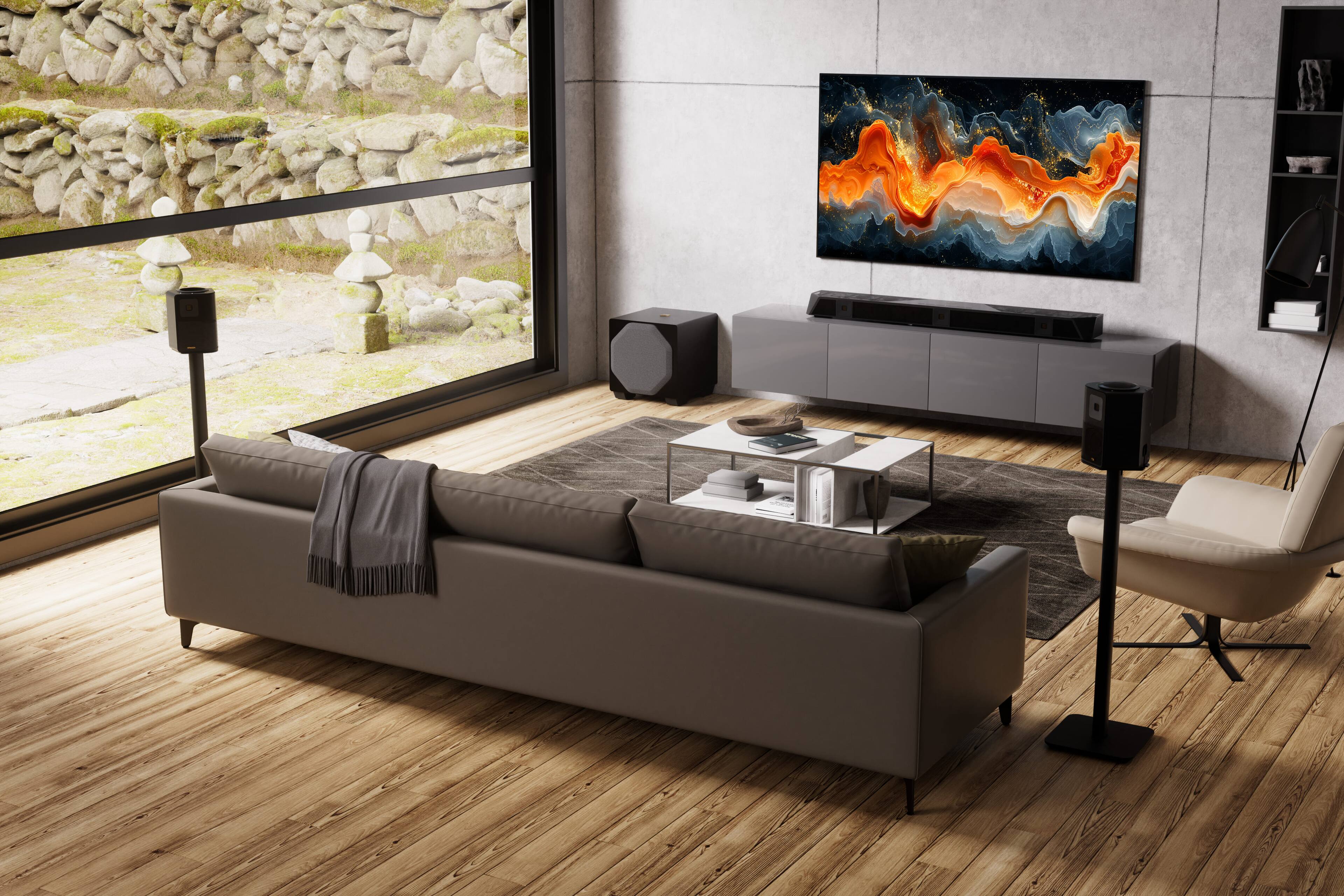 Alt View 6. Nakamichi - DRAGON 3000W Home Surround Sound System w/ 12" Subwoofer, Dolby Atmos and DTS:X Pro - Black.