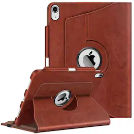 Stock Preferred - Case For iPad (A16) 11th Gen 11 Inch (2025) 360° Rotating Stand Shockproof - Brown