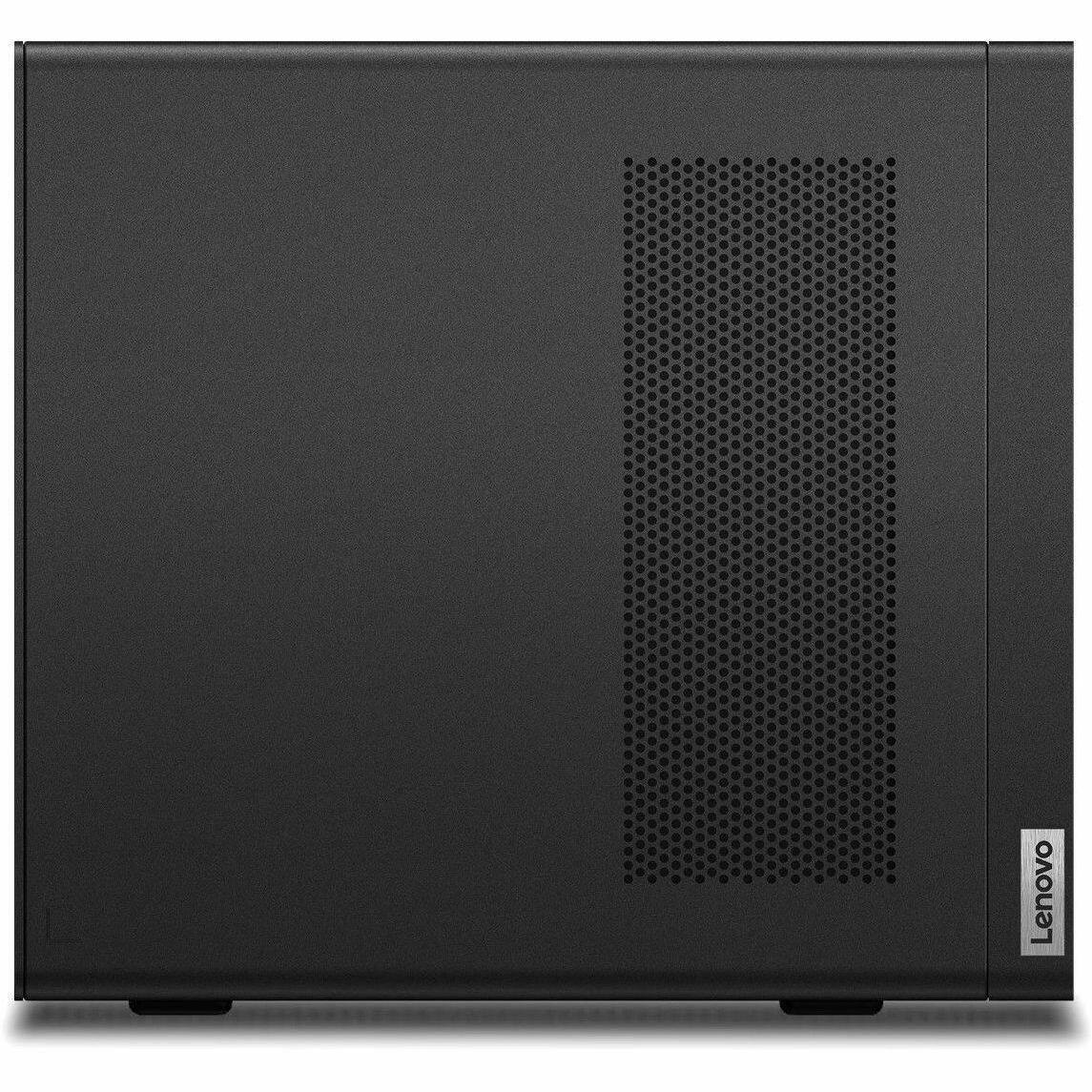 Alt View 2. Lenovo - Lenovo ThinkStation P3 Ultra Gen 2 30J50059US Workstation - 1 x Intel Core Ultra 9 285 - 64 GB - 1 TB SSD - Small Form - Black.