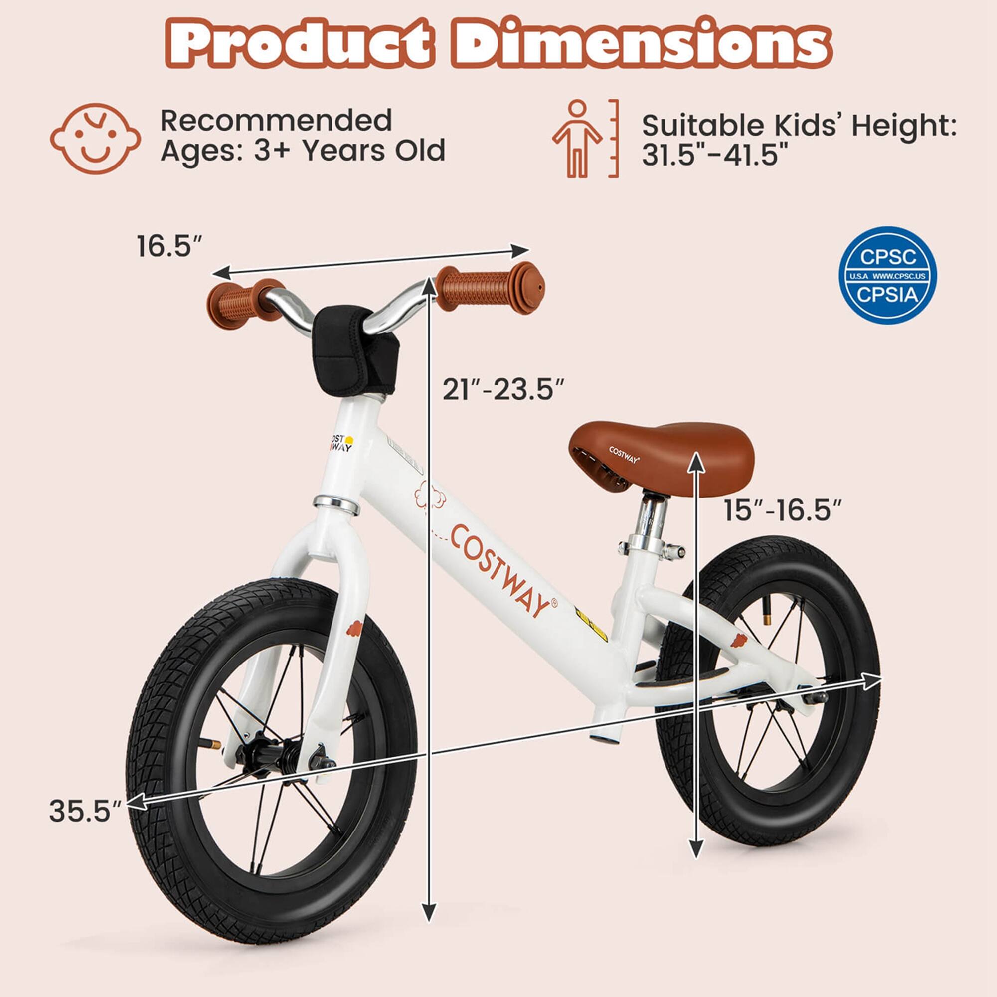 Product Dimensions

Recommended Ages: 3+ Years Old

Suitable Kids' Height: 31.5"-41.5"

16.5"

21"-23.5"

15"-16.5"

35.5"

CPSC
CPSIA

COSTWAY
