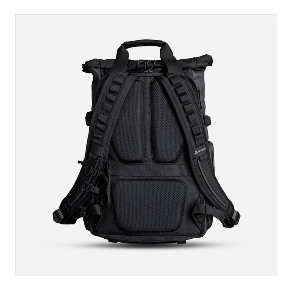 Back. WANDRD - Wandrd PRVKE Backpack  Weather-Resistant and Expandable Bundle (Black) - Black.