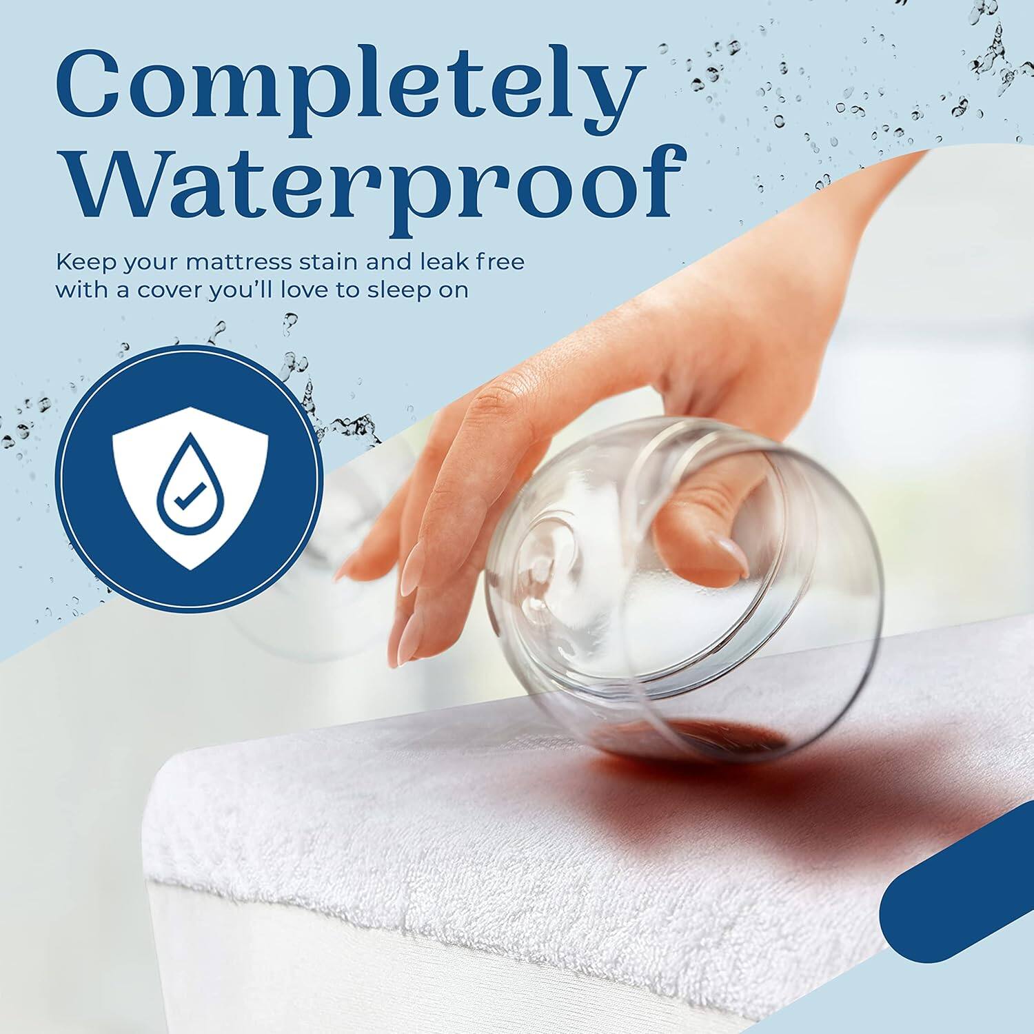 Completely Waterproof

Keep your mattress stain and leak free with a cover you'll love to sleep on