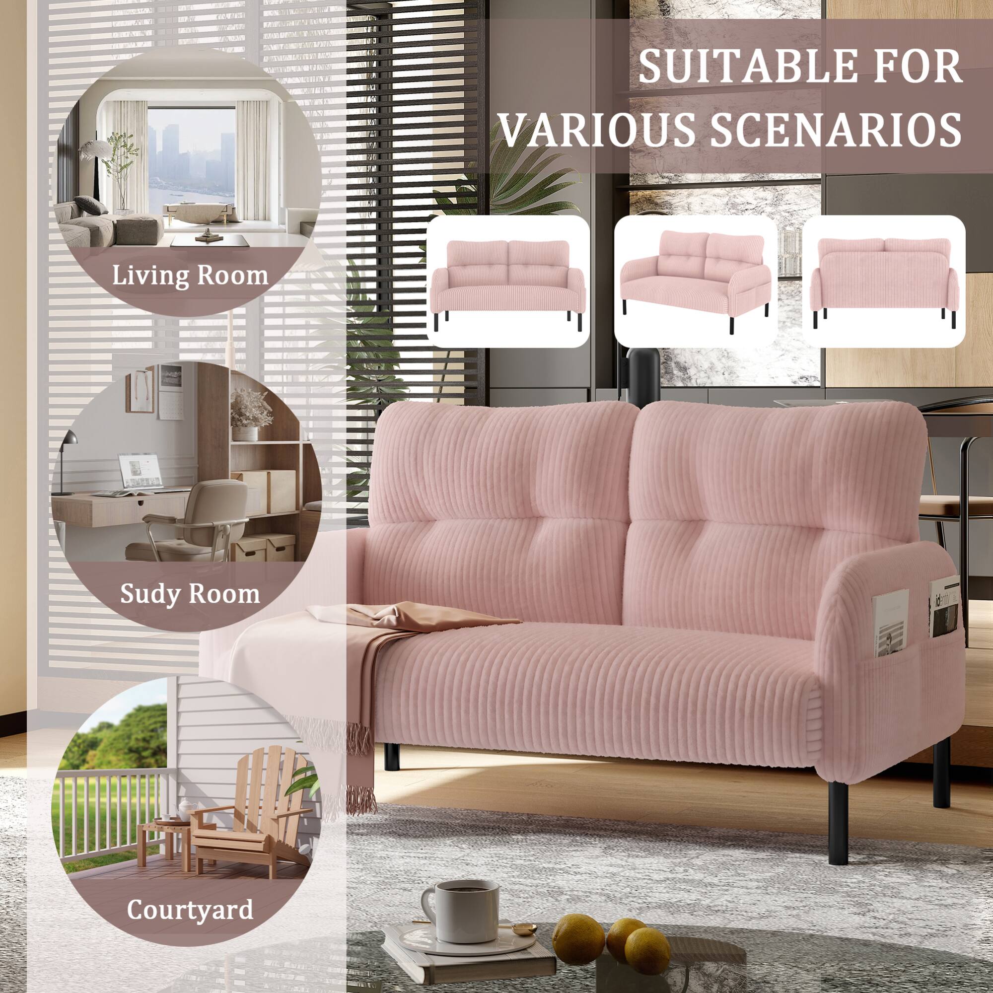 SUITABLE FOR VARIOUS SCENARIOS

- Living Room
- Study Room
- Courtyard