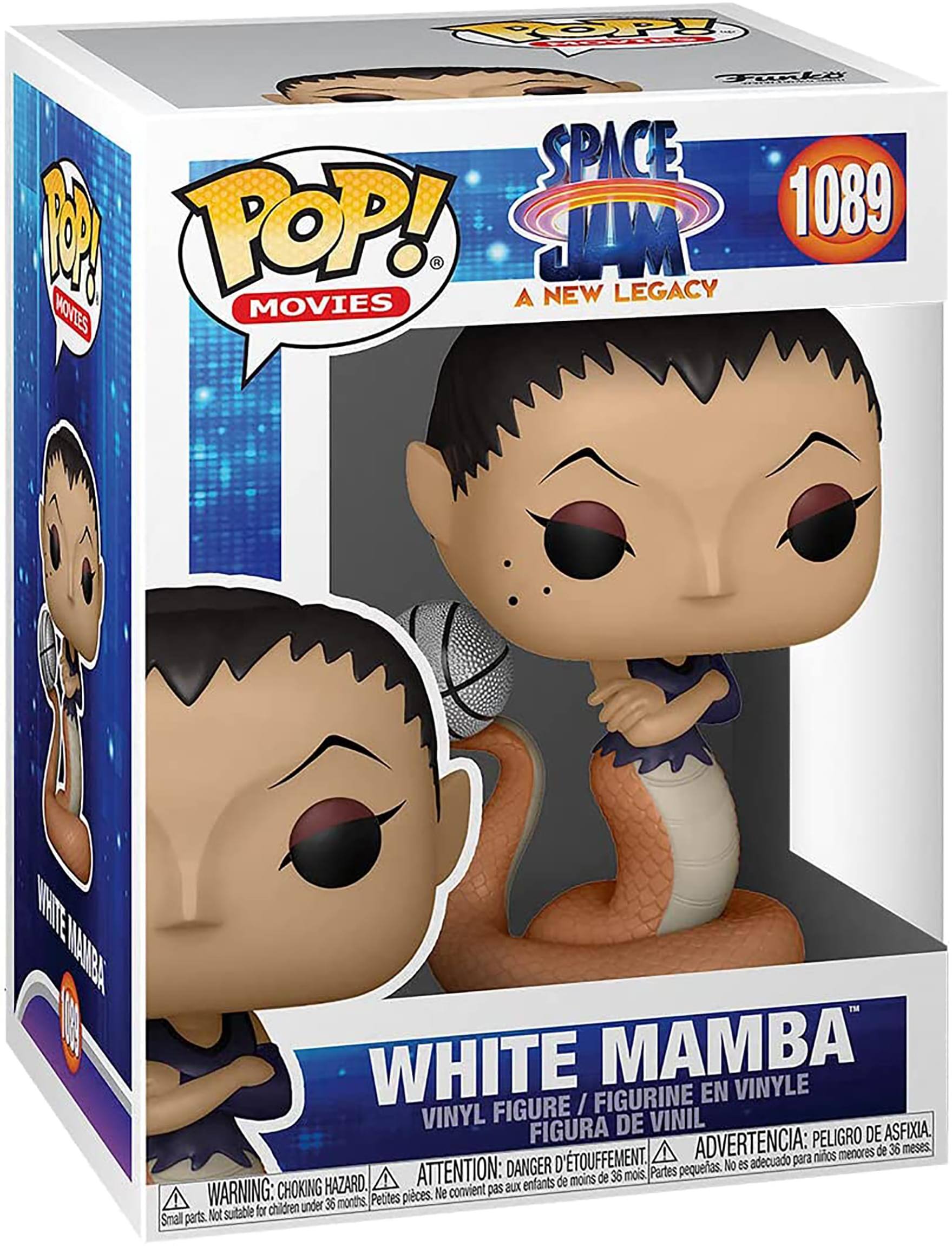 **COPY:**

- **FrAt TAR SPACE 9 POP! 1089**
- **SUM A NEW LEGACY**
- **WHITE MAMBA VINYLE / FIGURINE EN VINYLE FIGURA DE VINIL**

**WARNING: CHOKING HAZARD. Small parts. Not suitable for children under 36 months.**
- **ADVERTENCIA: PELIGRO DE ASFIXIA. menores de 36 meses.**
- **ATTENTION: DANGER D'ÉTOUFFEMENT. enfants de moins de 36 mois.**
- **ADVERTENCIA: PELIGRO DE ASFIXIA. menores de 36 meses.**

**WHITE MAMBA**
- **VINYL FIGURE / FIGURINE EN VINYLE FIGURA DE VINIL**
