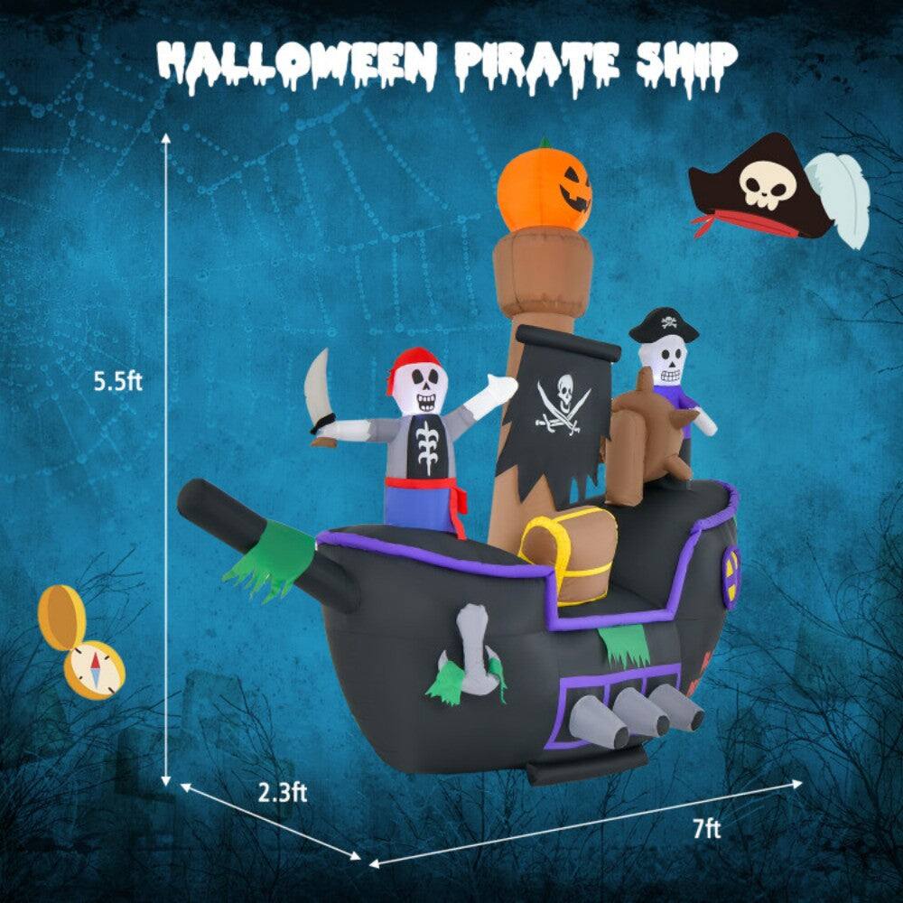 Halloween Pirate Ship

- Height: 5.5 ft
- Width: 7 ft
- Depth: 2.3 ft
