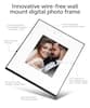 Innovative wire-free wall mount digital photo frame:
* Low consumption rechargeable battery - no power cords
* Interchangeable white and black mattes
* Manual frame controls
* Museum quality modern metal frame
* 13.3" Spectra-6 color ePaper panel (4:3 3/ 1200 / X 1600)
* Wall mountable - wire kits included