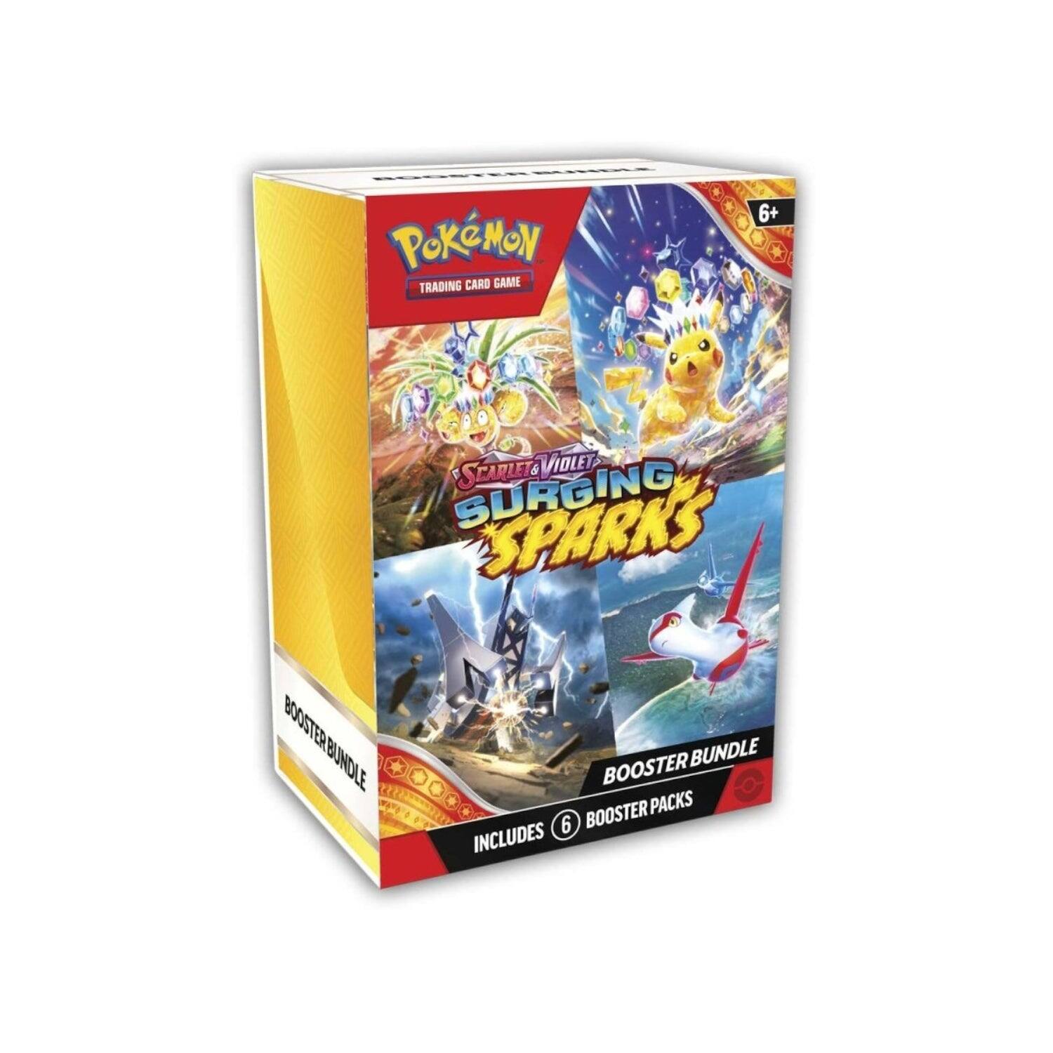 Pokémon Trading Card Game  
6+  
Starlight & Violet Surging Sparks  
Booster Bundle  
Includes 6 Booster Packs